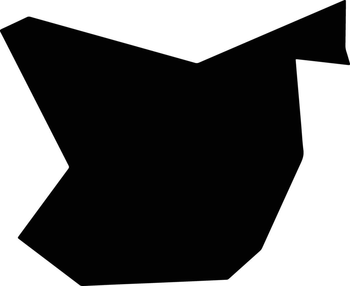 Soka Japan silhouette map vector