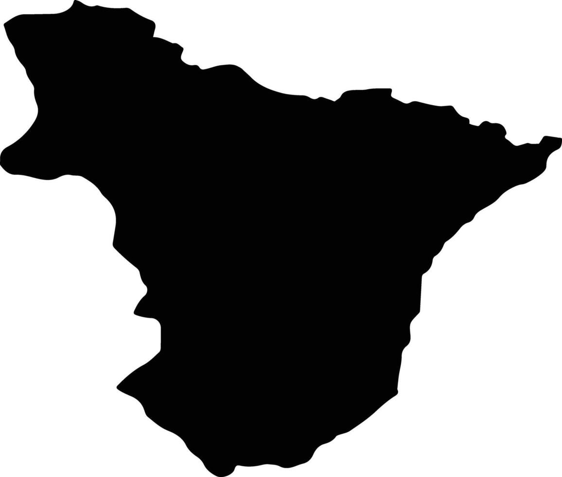 Sokhumi Georgia silhouette map vector