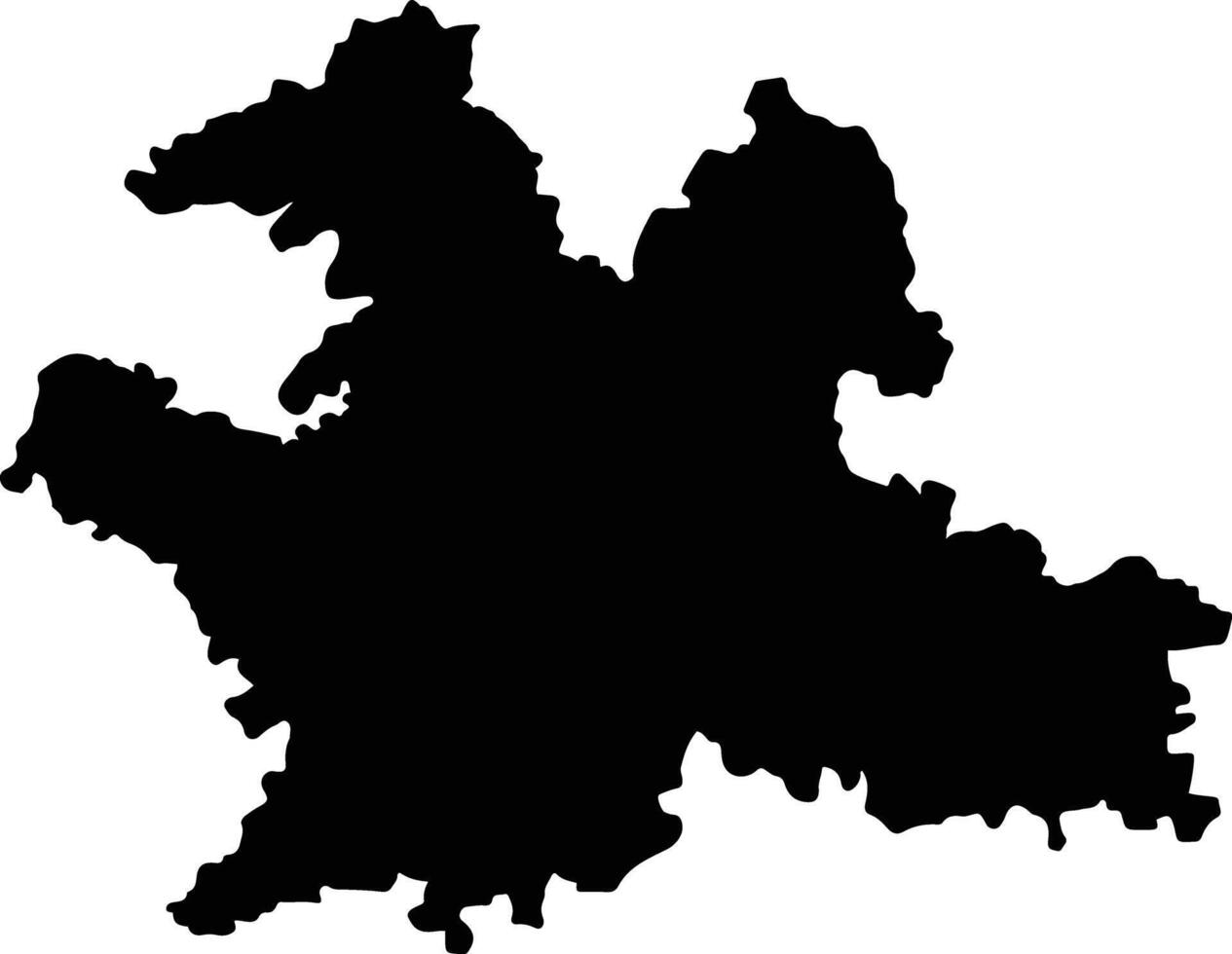 Solapur India silhouette map vector