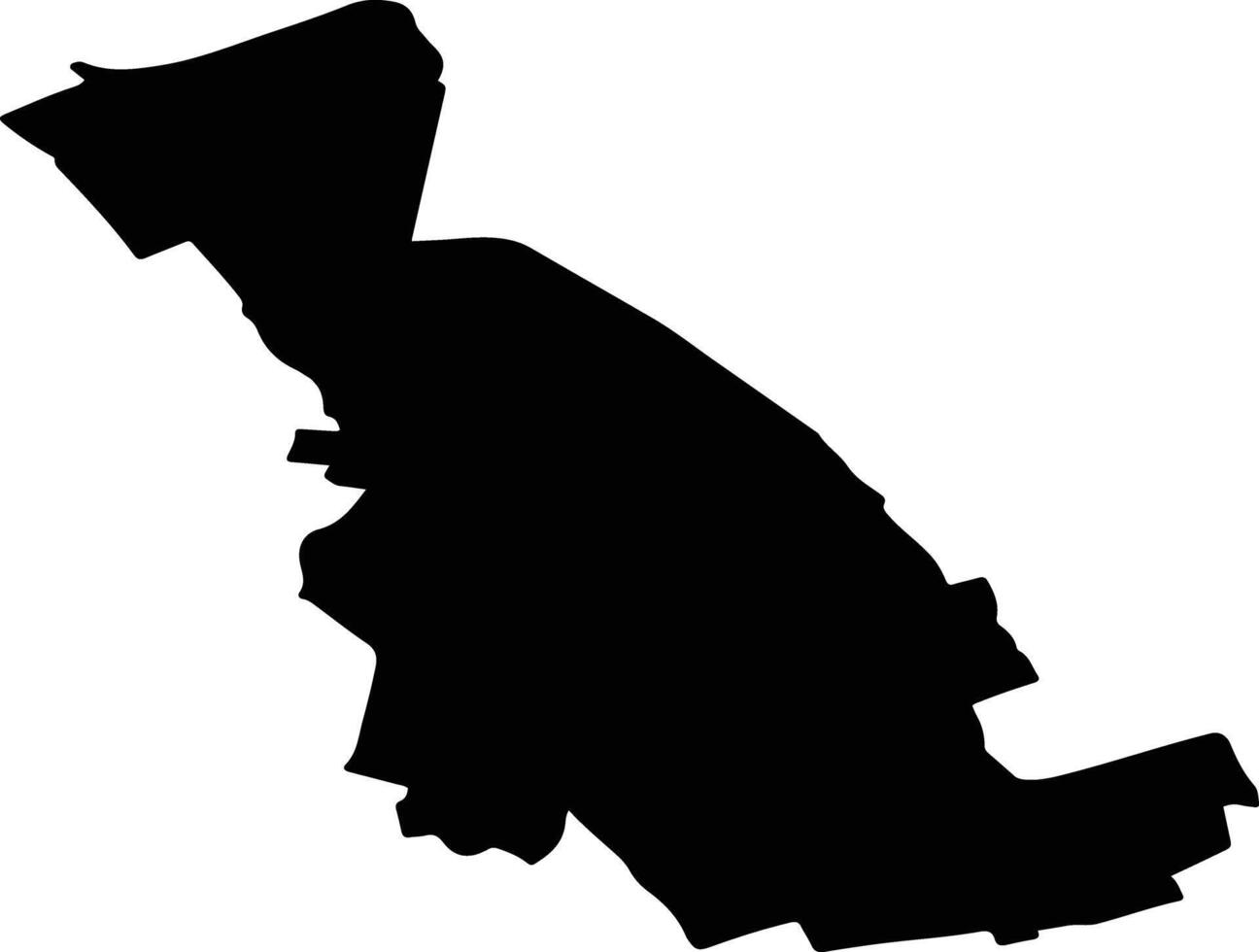 SOLESTI Romania silhouette map vector