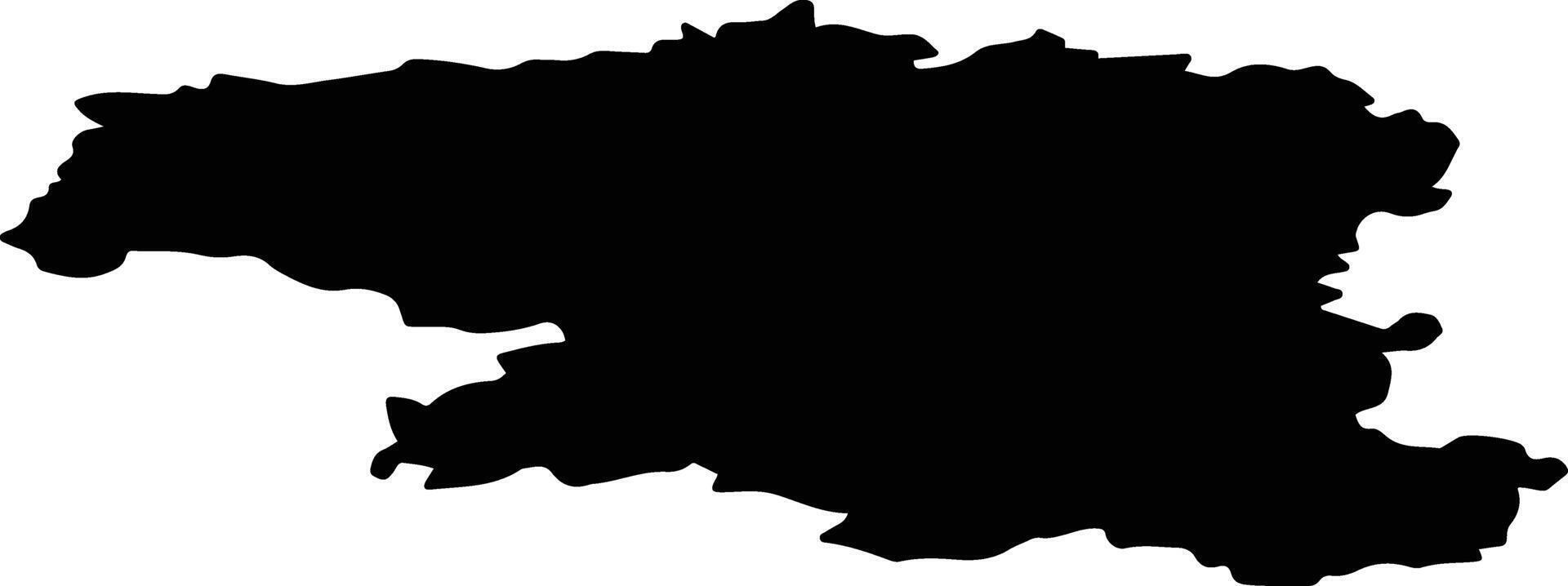 Soletsky District Russia silhouette map vector