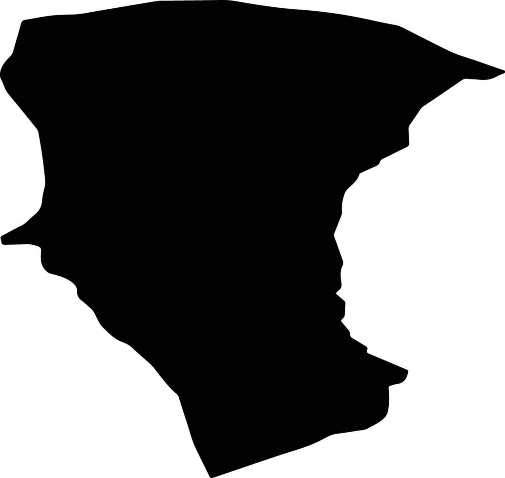 Solhan Turkey silhouette map vector