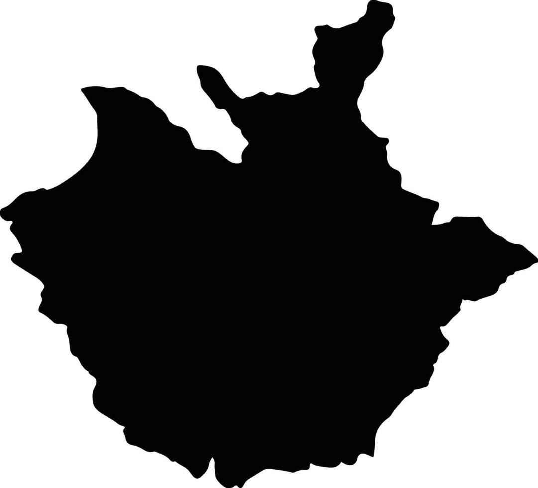 Solok Selatan Indonesia silhouette map vector