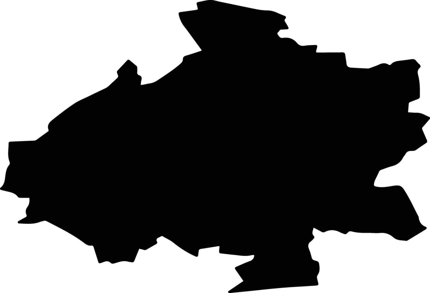 Solntsevsky District Russia silhouette map vector