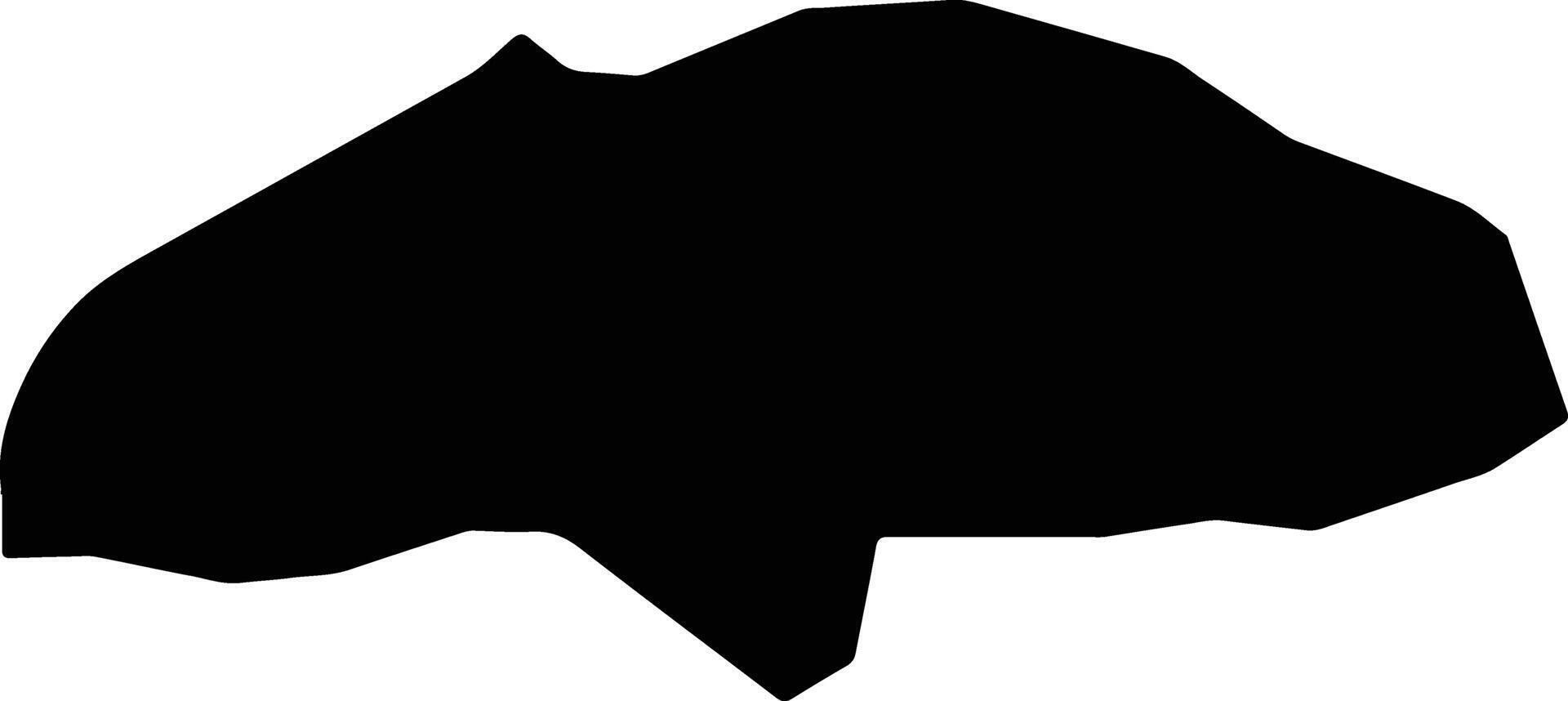Soloma Guatemala silhouette map vector
