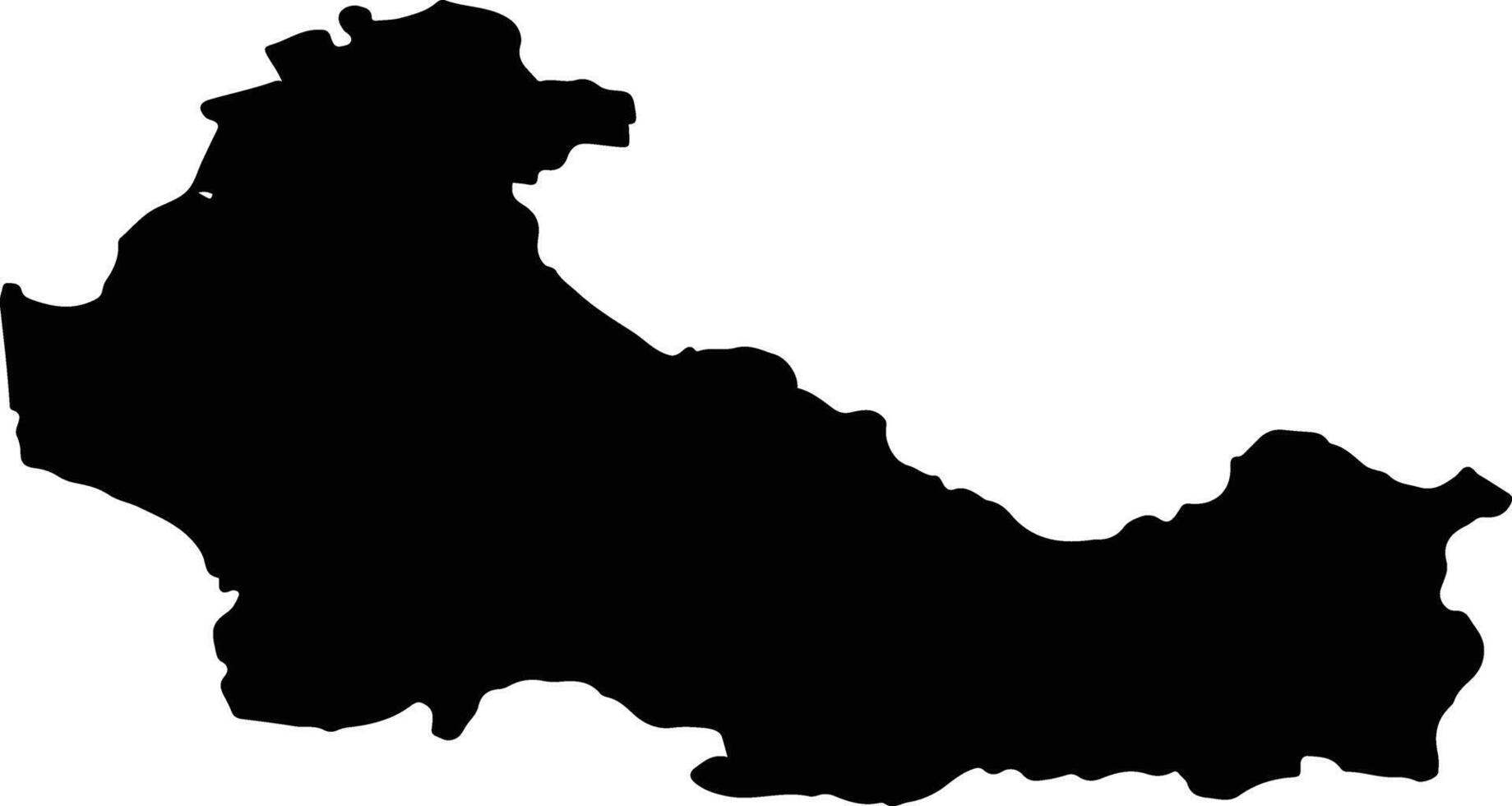 SOMCUTA MARE Romania silhouette map vector