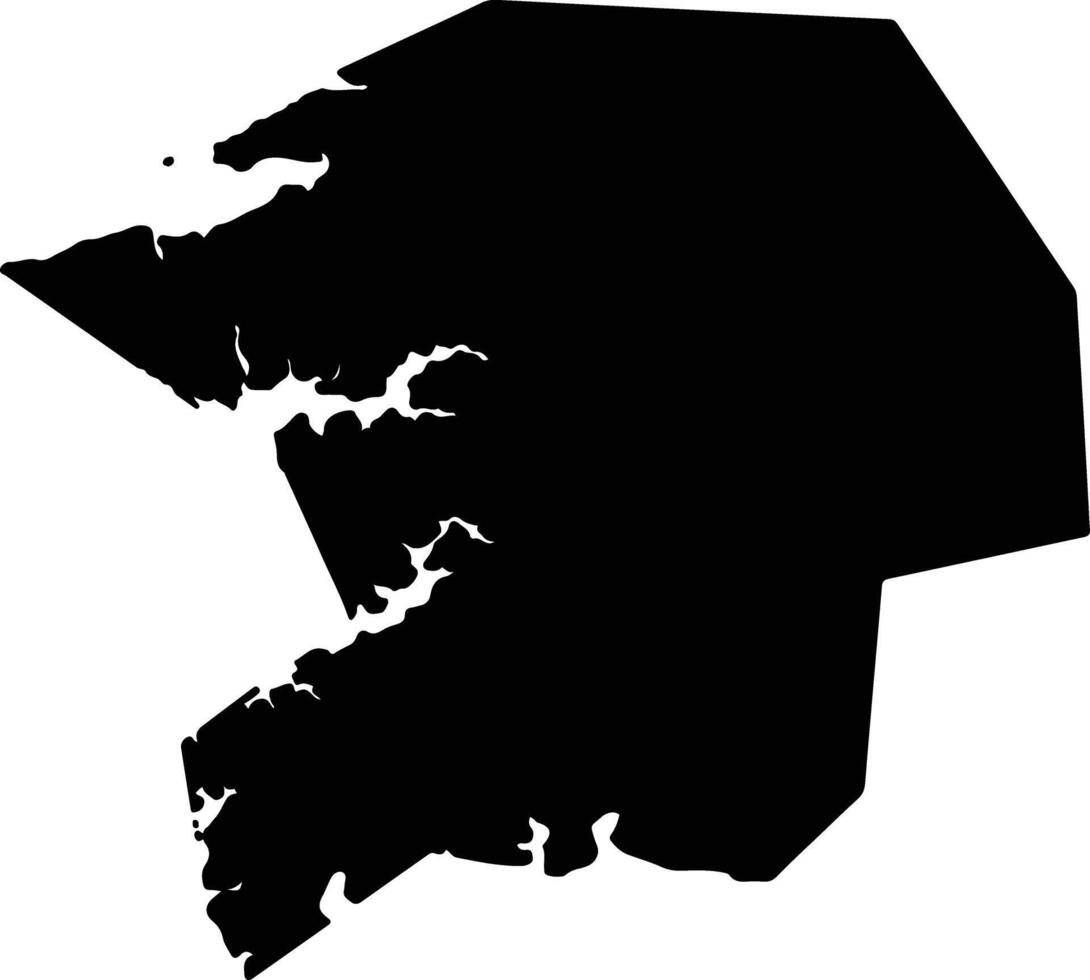 Somerset United States silhouette map vector