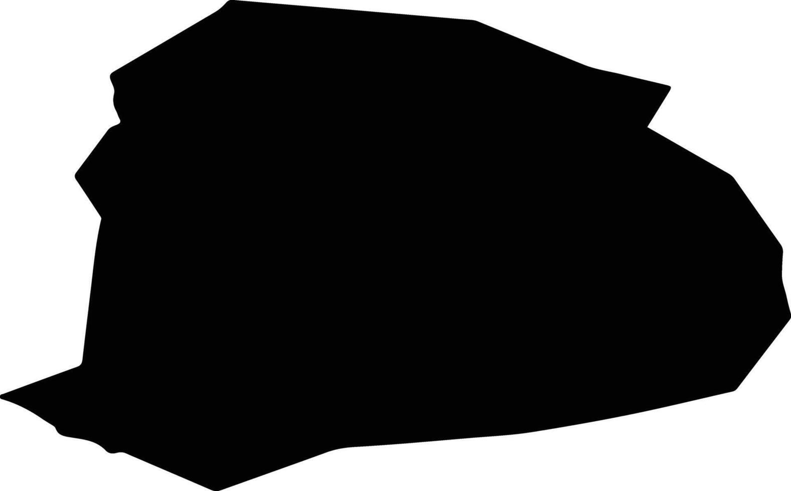 Songino Mongolia silhouette map vector
