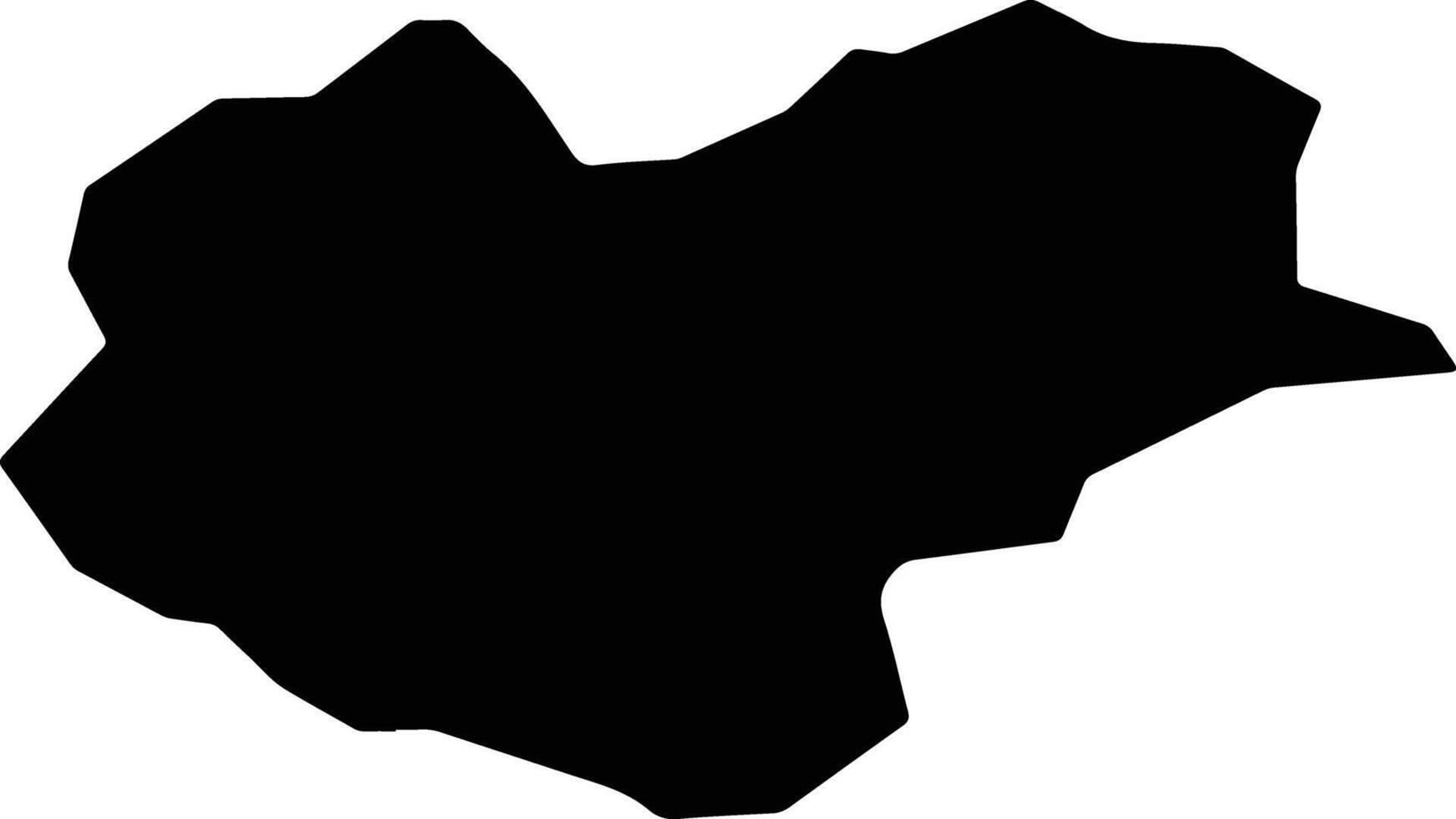 Songgan North Korea silhouette map vector