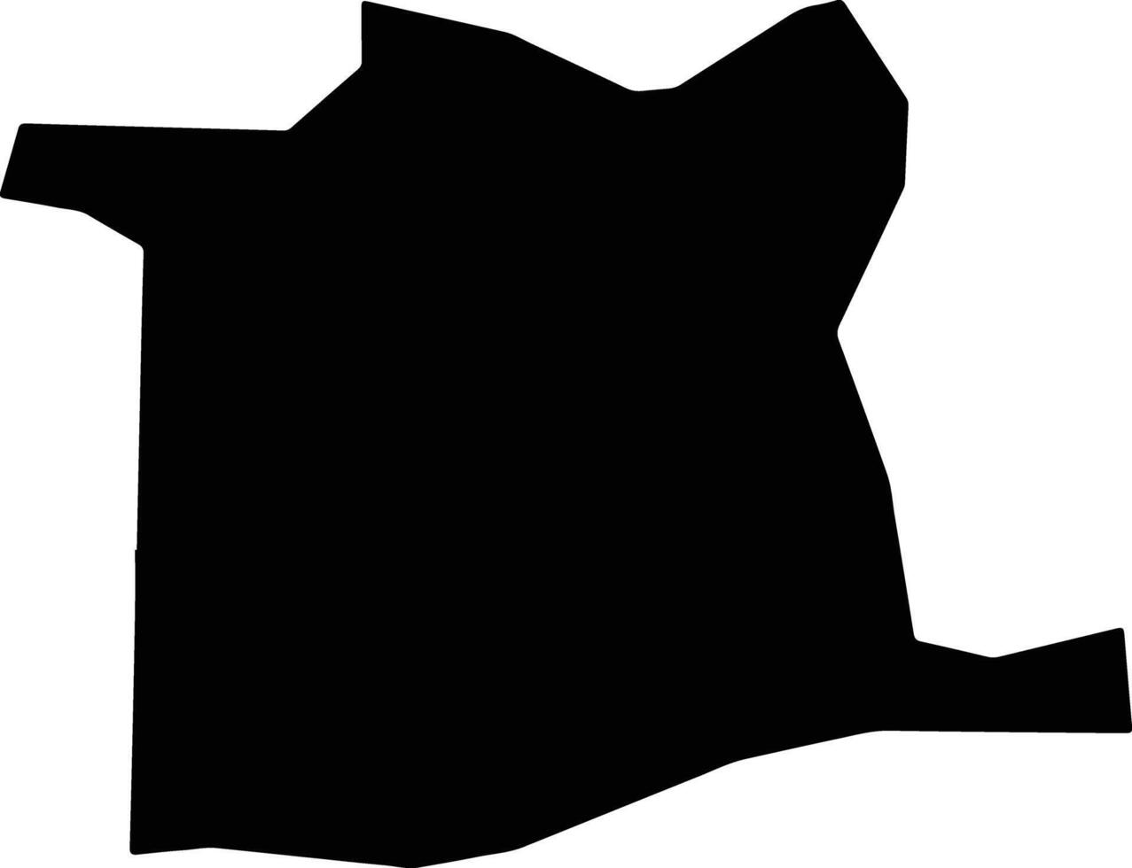 Songshan District Taiwan silhouette map vector