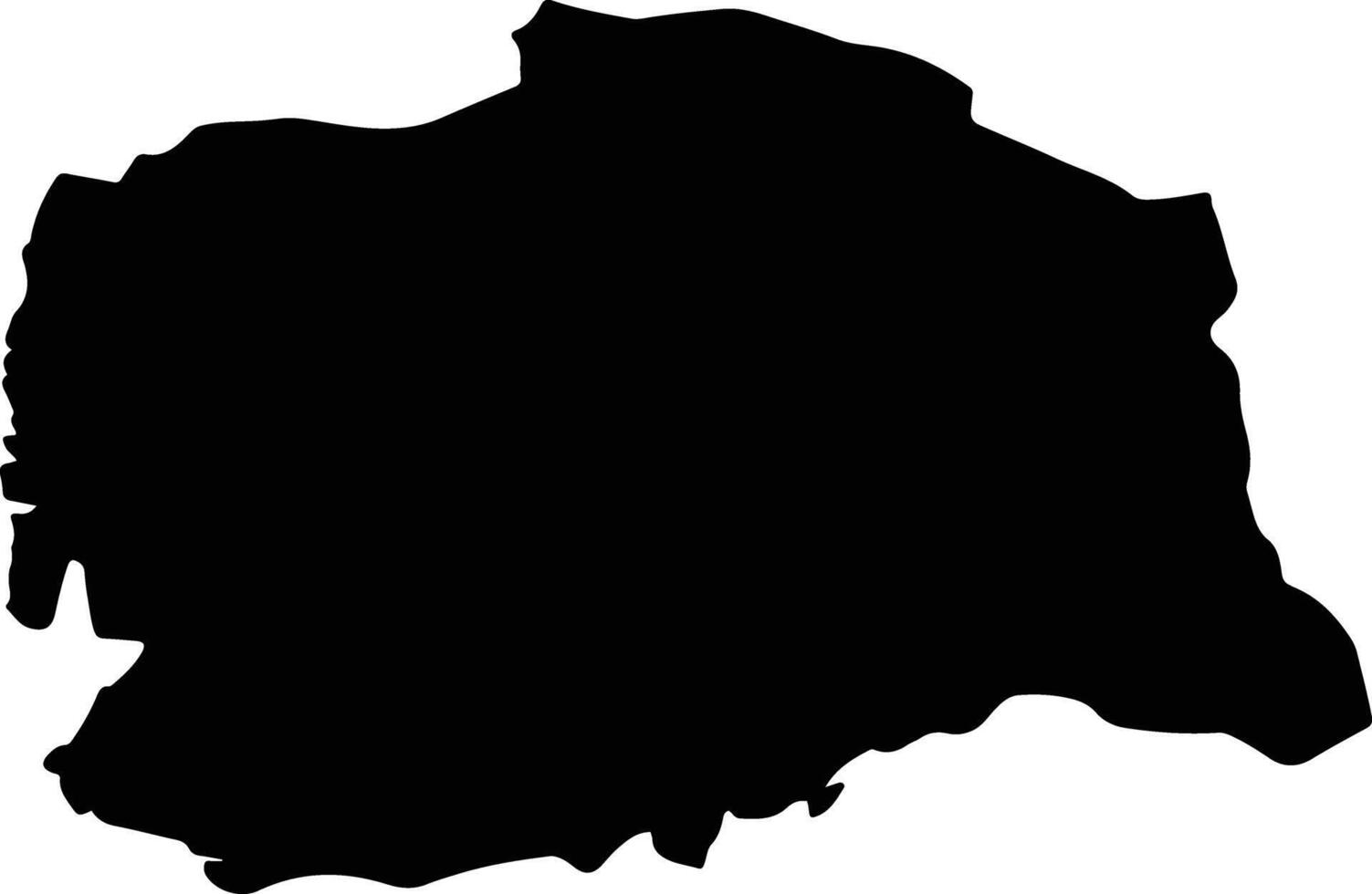Sonitpur India silhouette map vector