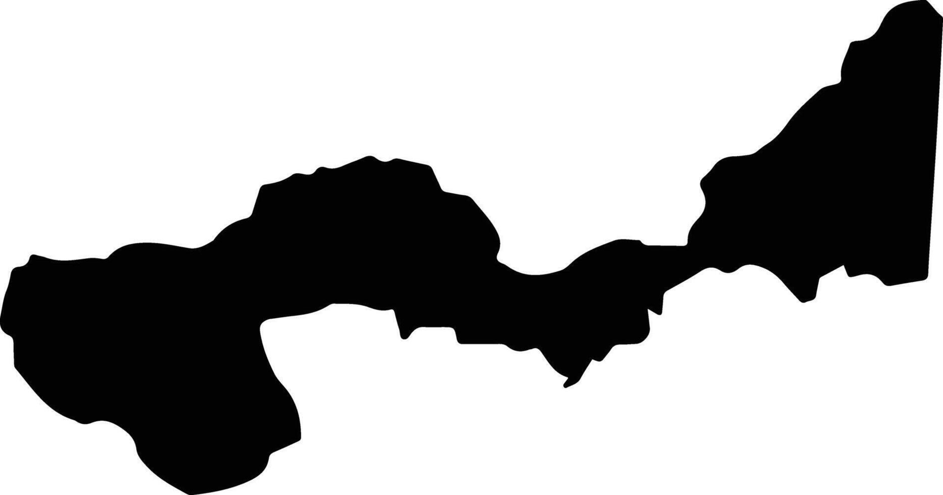 Sonora Brazil silhouette map vector