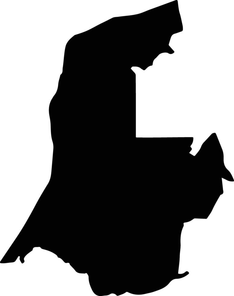 Soplaviento Colombia silhouette map vector