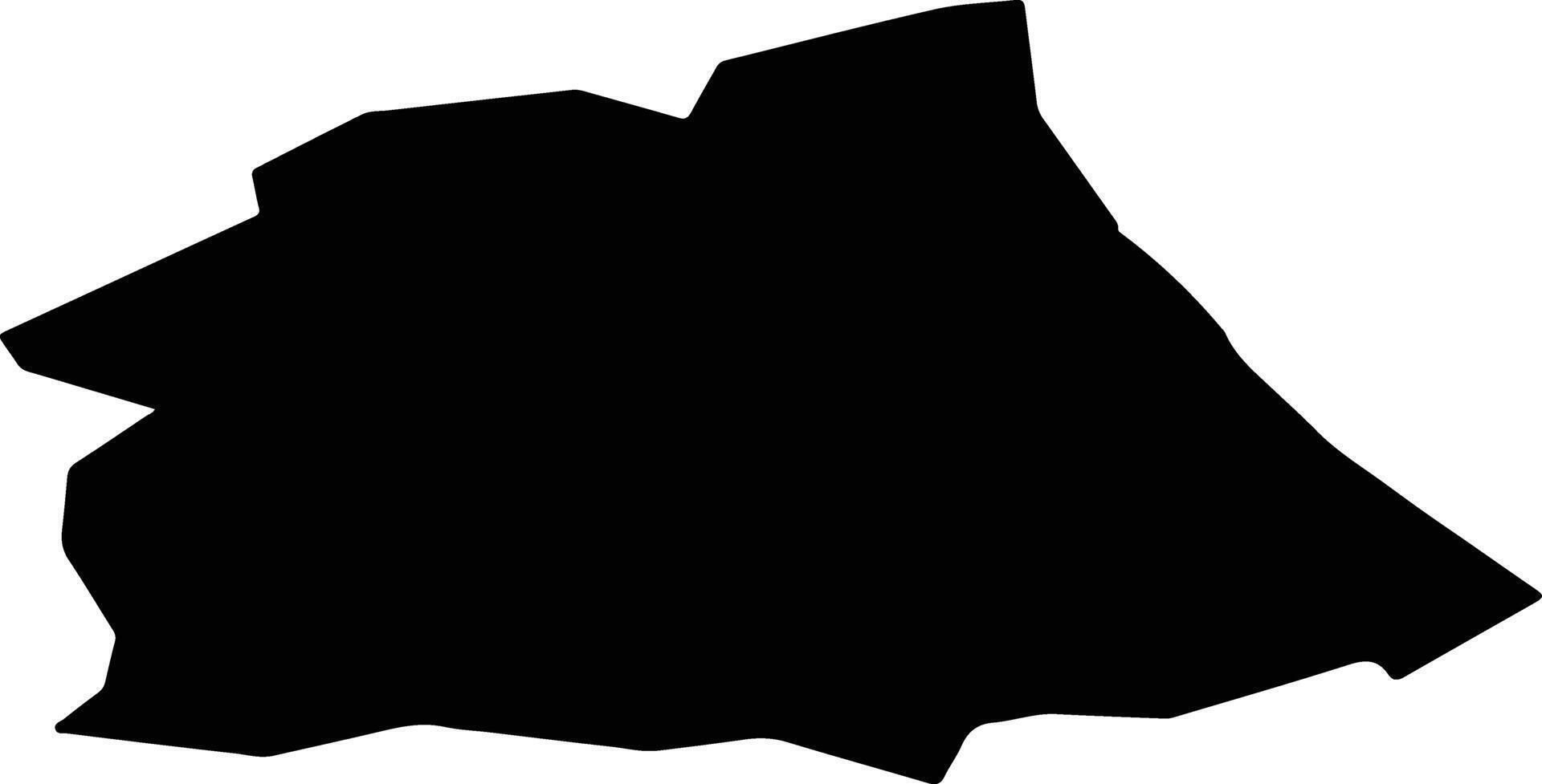 Sopot Poland silhouette map vector
