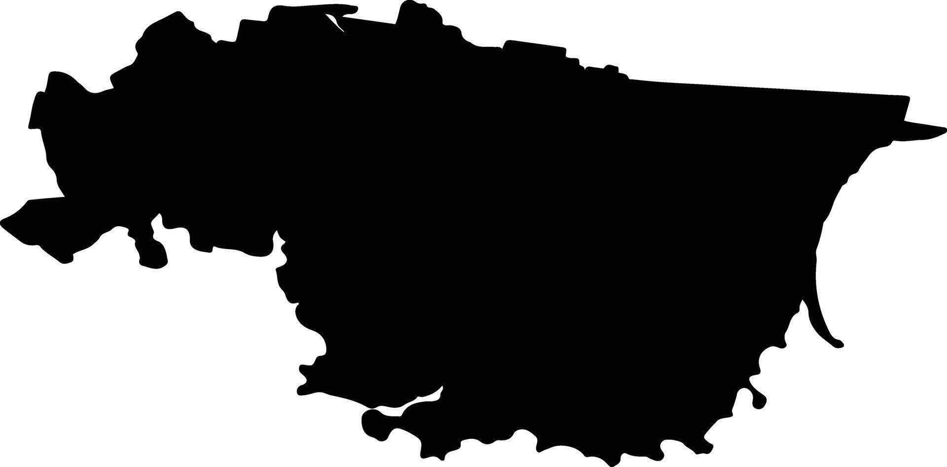 Sorell Australia silhouette map vector