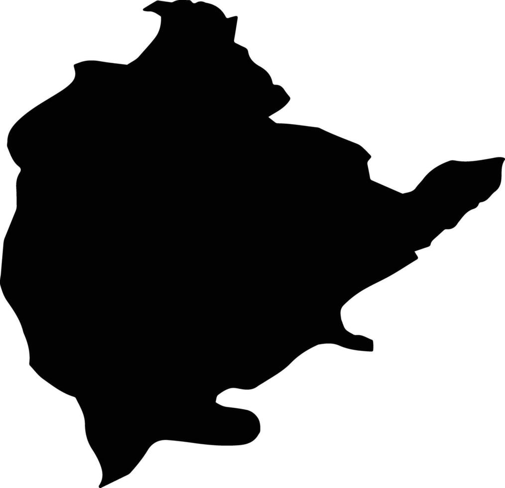 Sorgun Turkey silhouette map vector