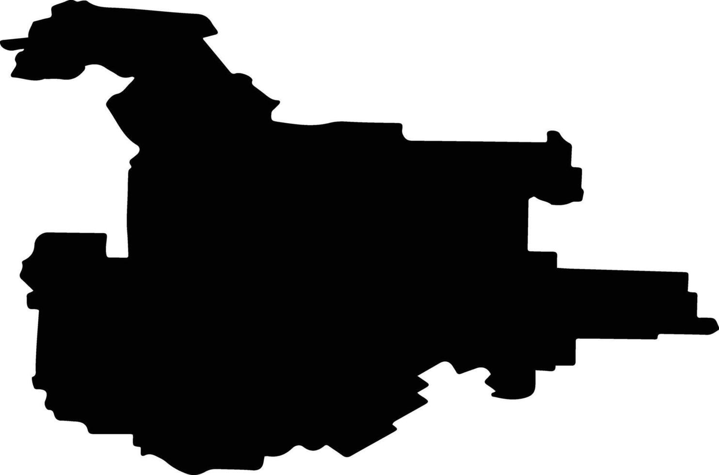 Sorochinsky District Russia silhouette map vector