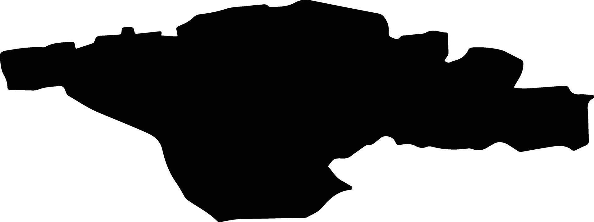 Sosnowiec Poland silhouette map vector