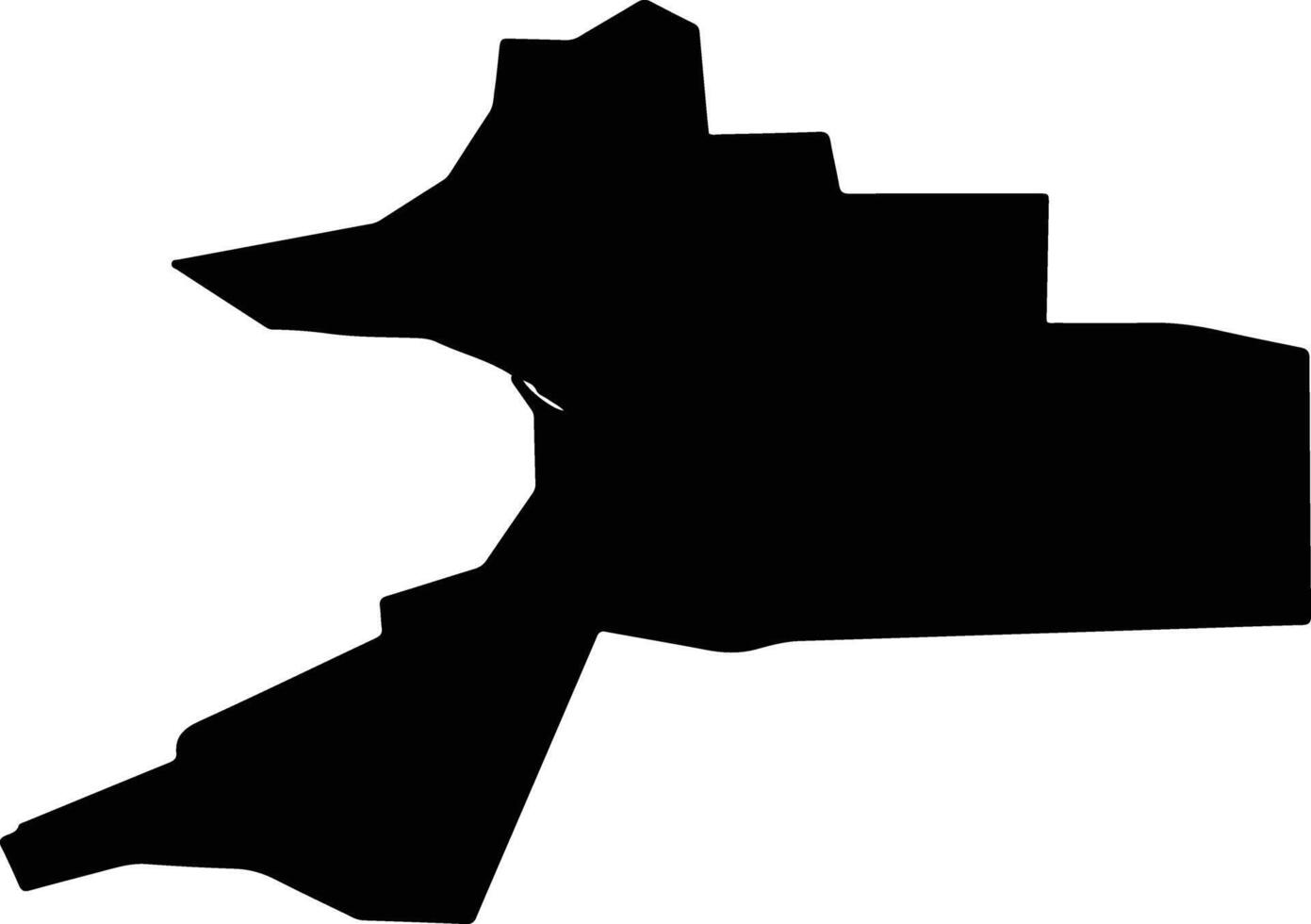 Sosnovy Bor Russia silhouette map vector