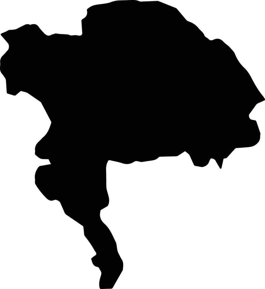 Sosua Dominican Republic silhouette map vector