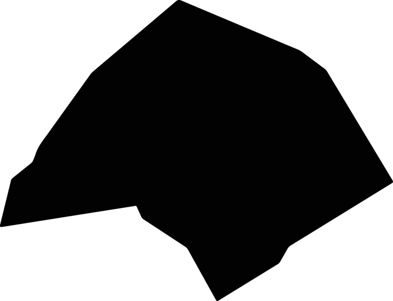 Soucis Saint Lucia silhouette map vector