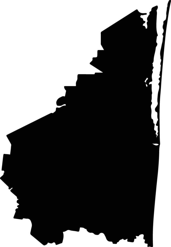 Soto la Marina Mexico silhouette map vector