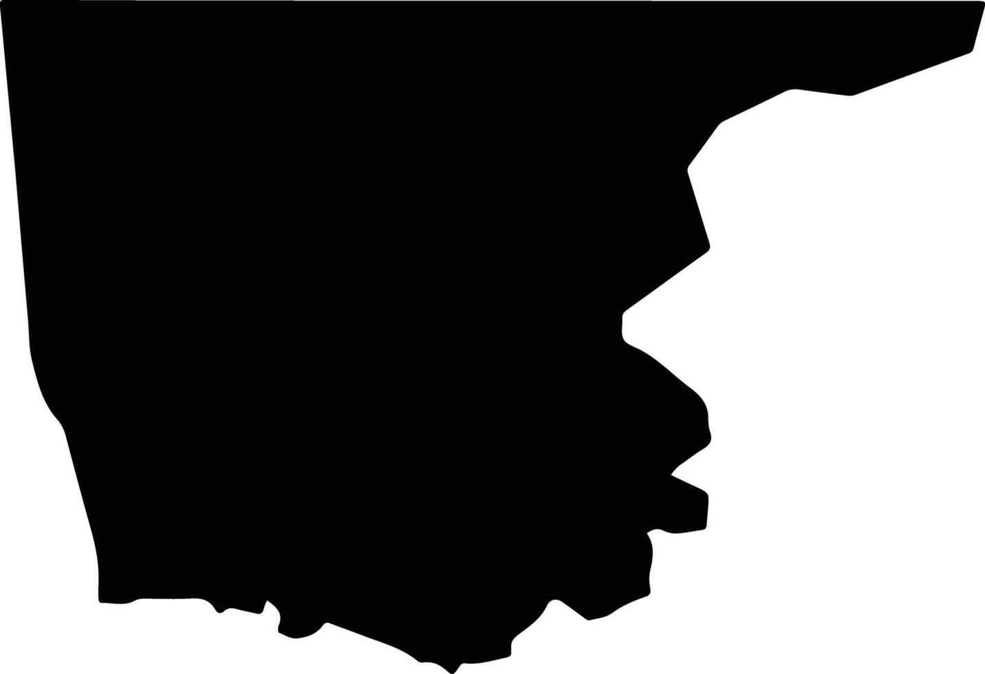 Soudari Sudan silhouette map vector