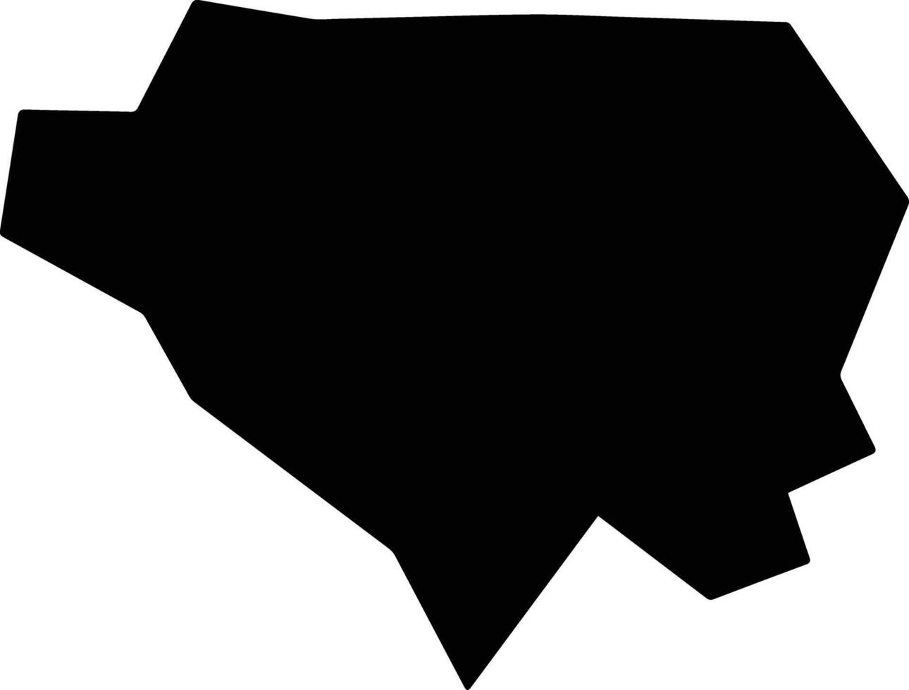 Souni Zanakia Cyprus silhouette map vector