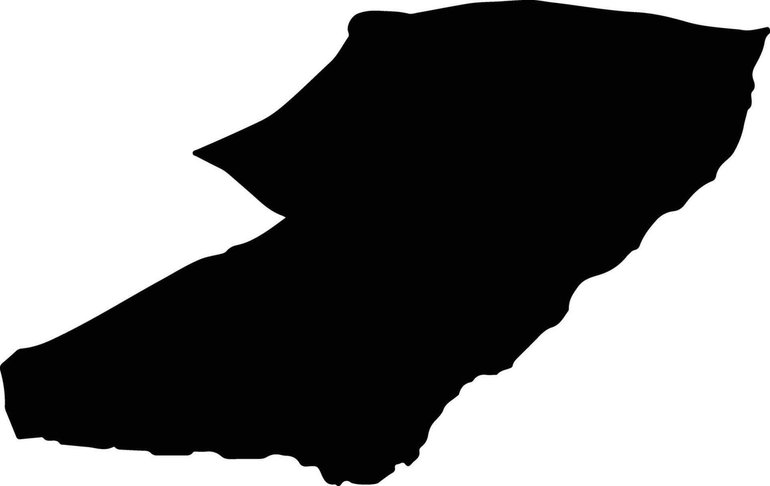 South Ambae Vanuatu silhouette map vector