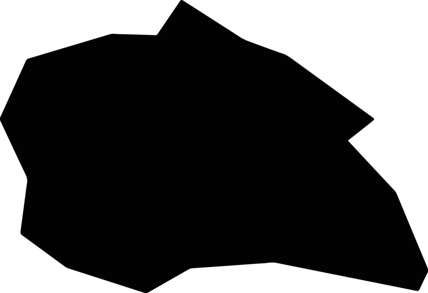 Souskiou Cyprus silhouette map vector