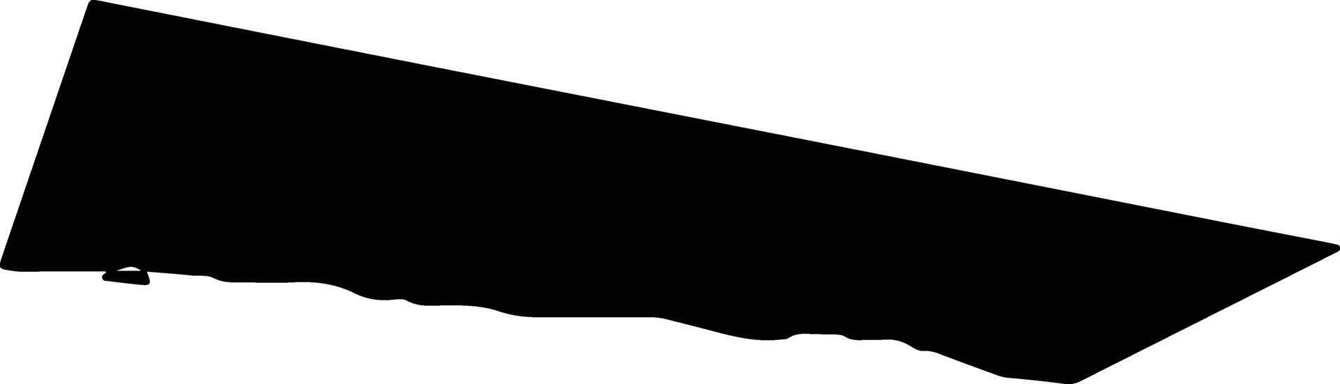 Southend on Sea United Kingdom silhouette map vector
