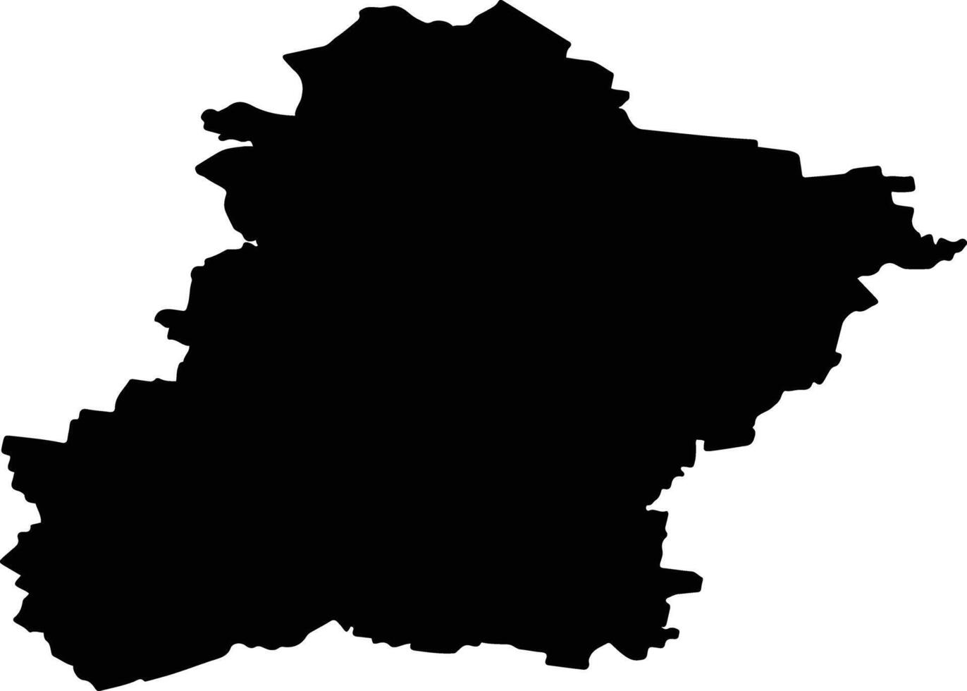 Southern Midlands Australia silhouette map vector