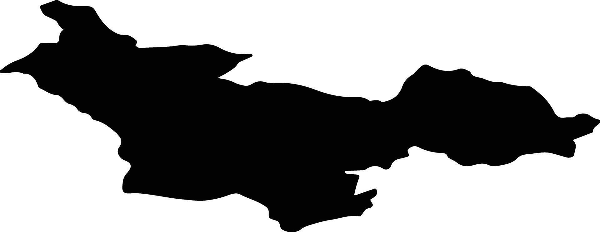 SOVARNA Romania silhouette map vector