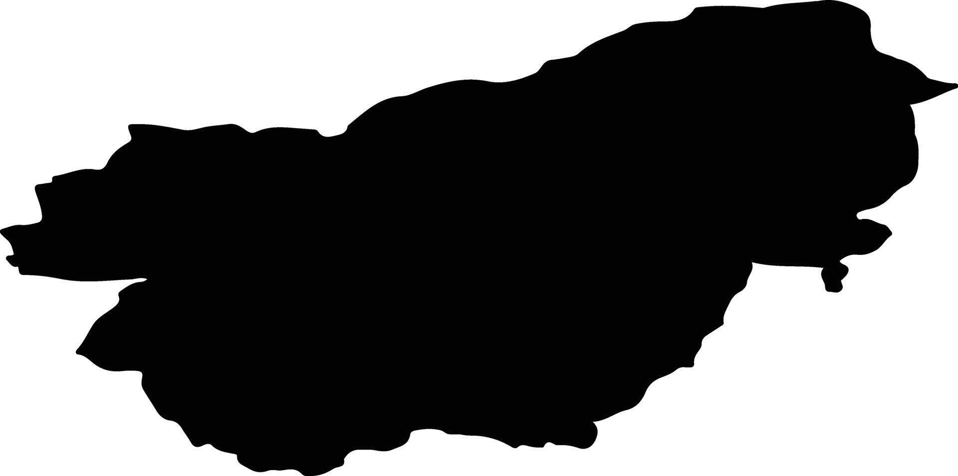 SOVATA Romania silhouette map vector