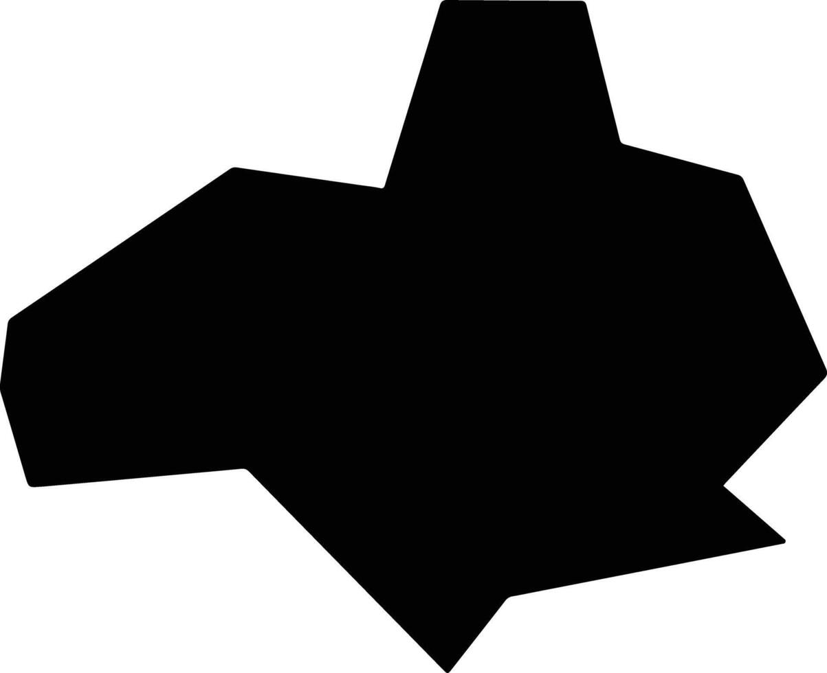 Sovetskiy Kazakhstan silhouette map vector