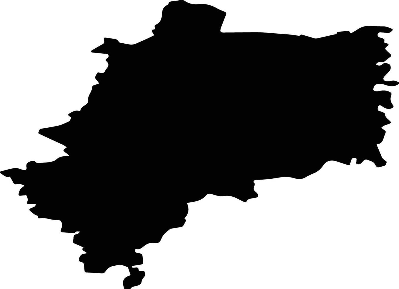 Spassky District Russia silhouette map vector