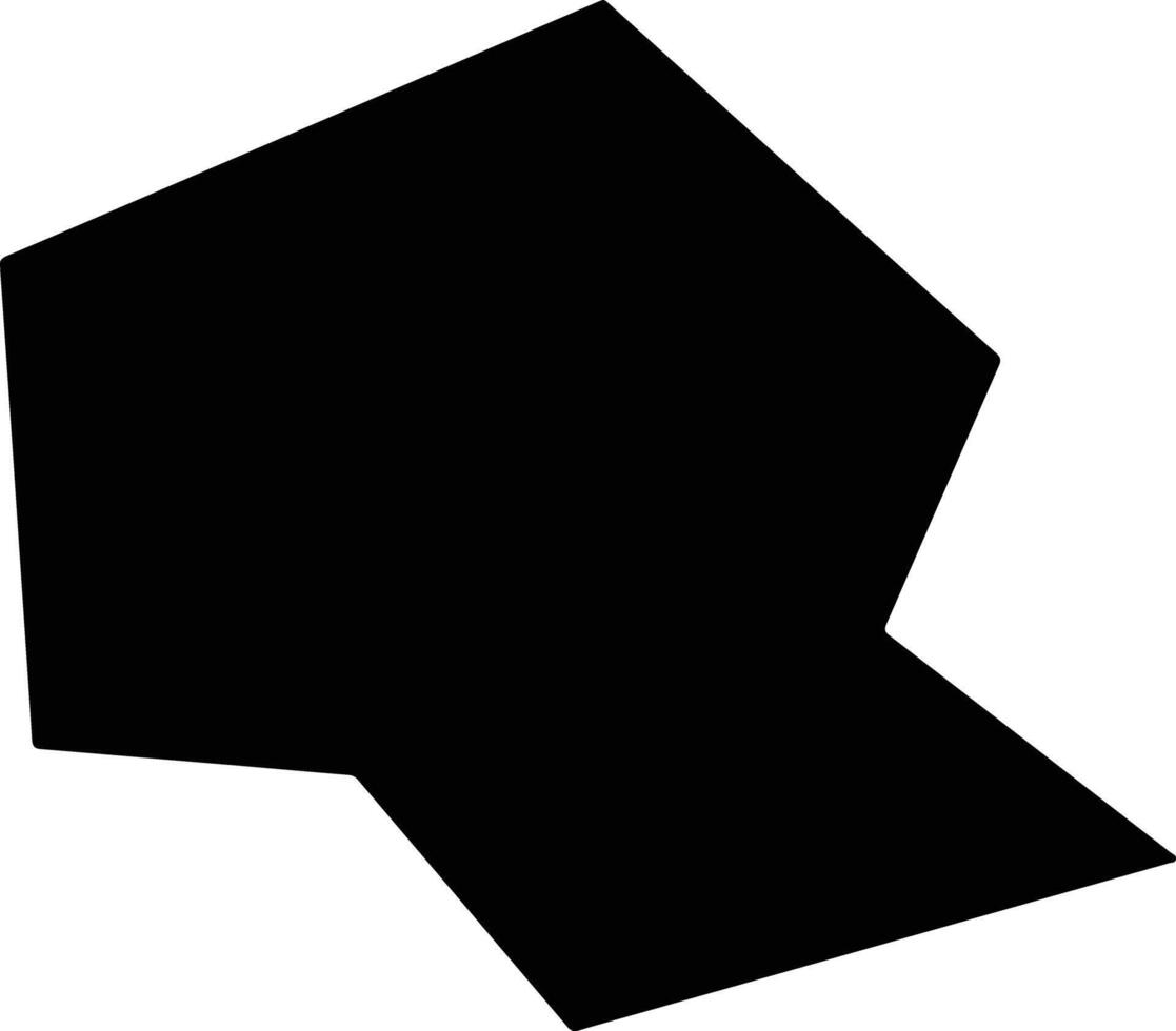 Special Woreda Ethiopia silhouette map vector