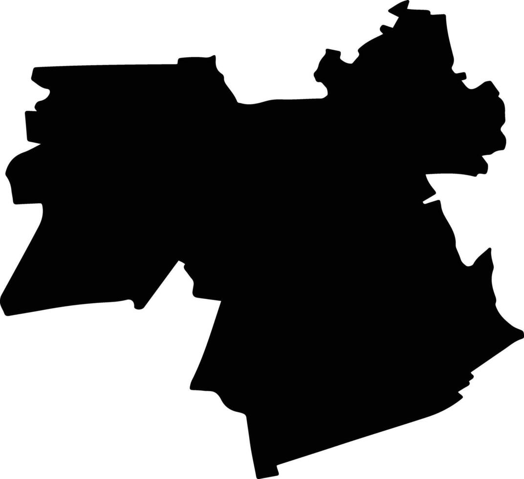SPINENI Romania silhouette map vector