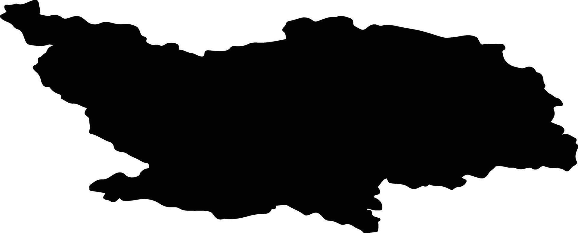 Spittal an der Drau Austria silhouette map vector