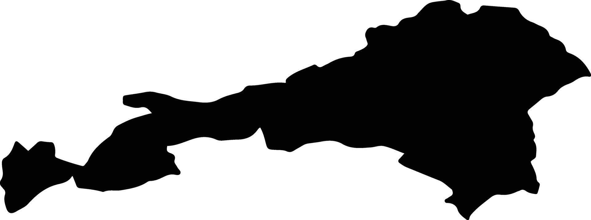 SPULBER Romania silhouette map vector