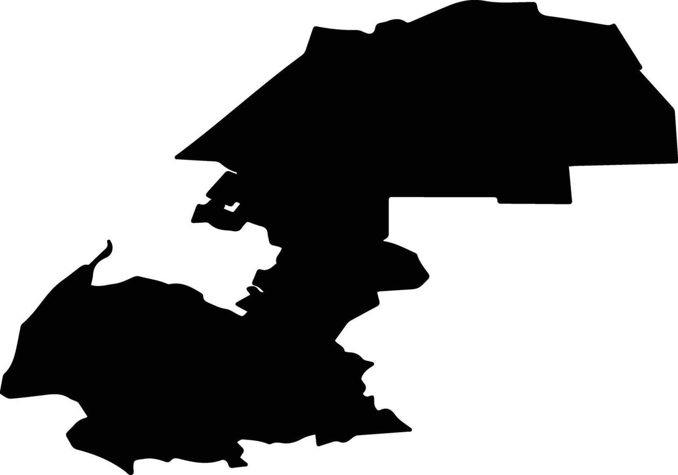 Sredneakhtubinsky District Russia silhouette map vector