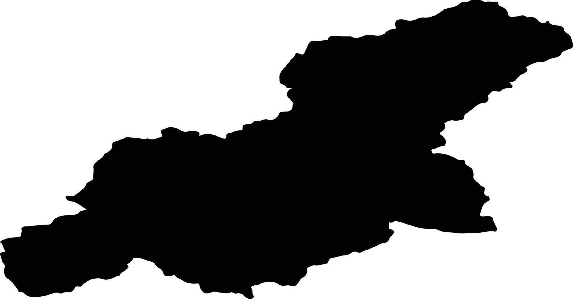 Sretensky District Russia silhouette map vector