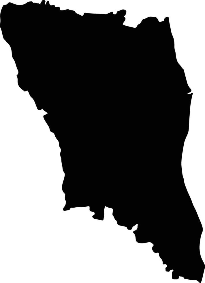 Sri Potti Sriramulu Nellore India silhouette map vector