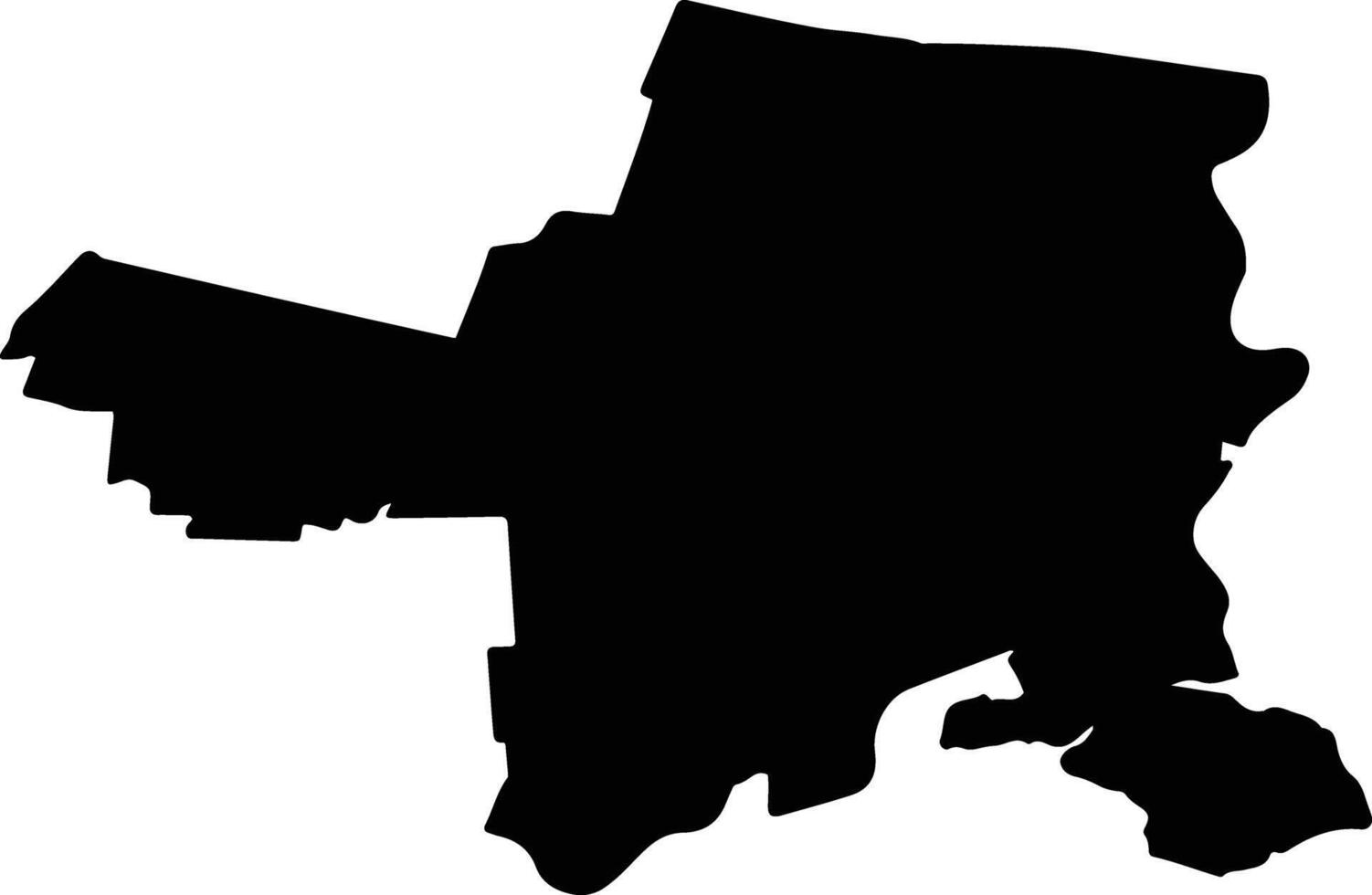 STANCUTA Romania silhouette map vector