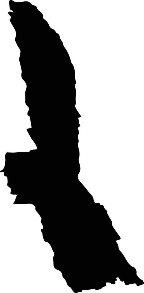 STANISESTI Romania silhouette map vector