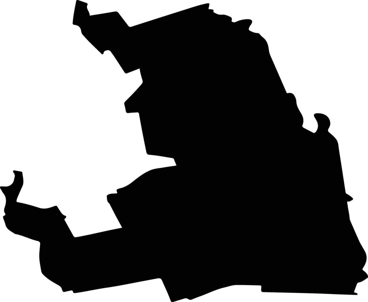STANILESTI Romania silhouette map vector