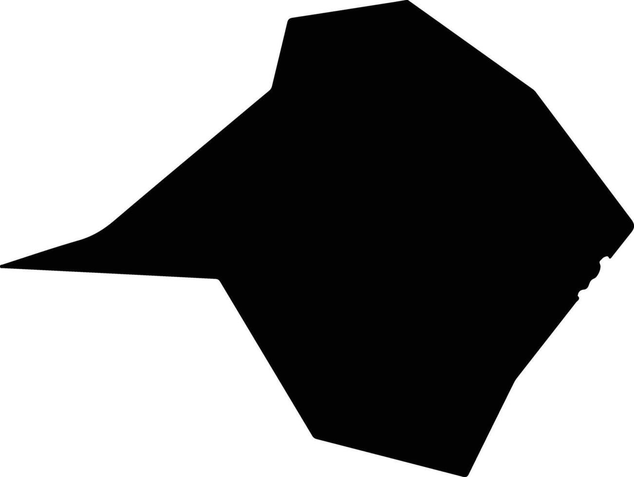 Stanytsia Luhanska Ukraine silhouette map vector