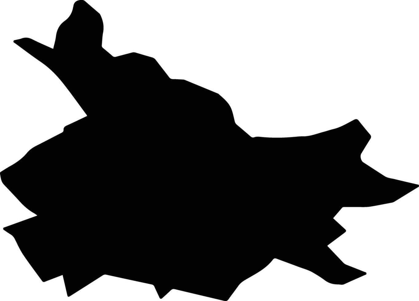 Star e Slovenia silhouette map vector
