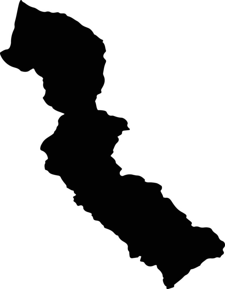 STARCHIOJD Romania silhouette map vector