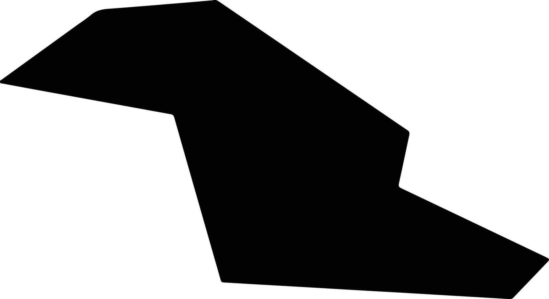 Starobesheve Ukraine silhouette map vector